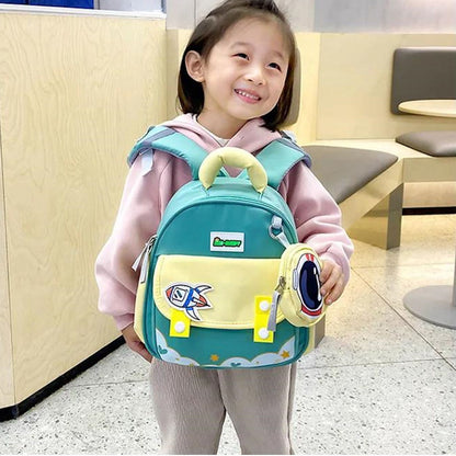 Cartoon Children Kindergarten Backpack Toddlers Preschool Backpack with Accessories - ChildAngle