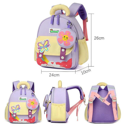 Cartoon Children Kindergarten Backpack Toddlers Preschool Backpack with Accessories - ChildAngle