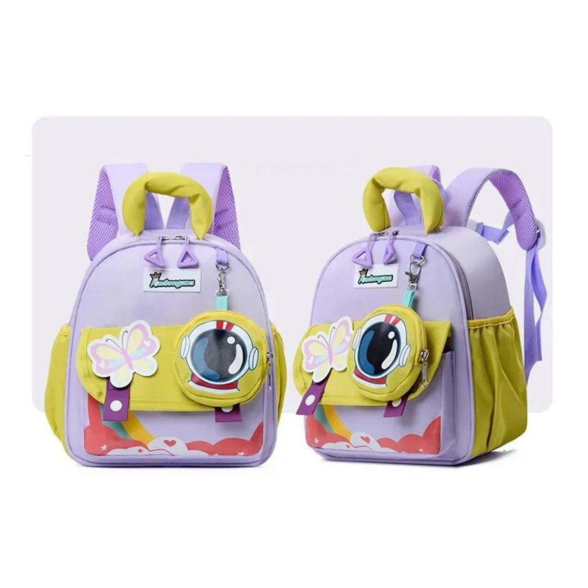 Cartoon Children Kindergarten Backpack Toddlers Preschool Backpack with Accessories - ChildAngle