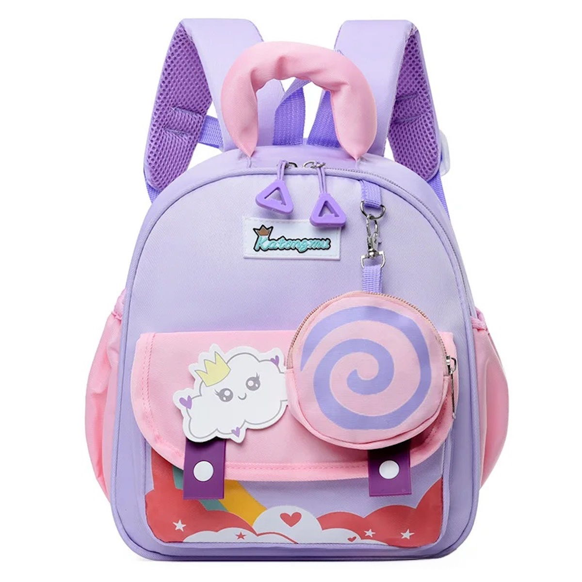 Cartoon Children Kindergarten Backpack Toddlers Preschool Backpack with Accessories - ChildAngle