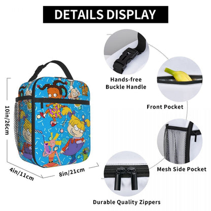 Rugrat Insulated Lunch Bag Cartoon Portable Lunch Tote - ChildAngle