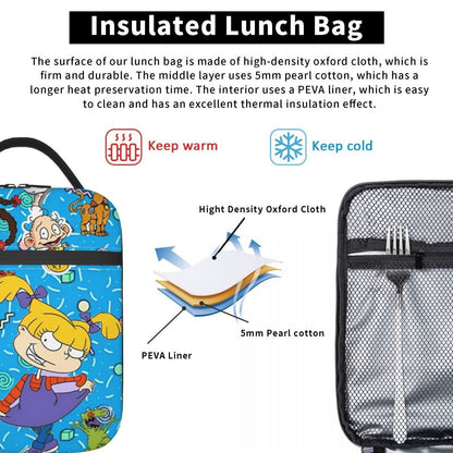 Rugrat Insulated Lunch Bag Cartoon Portable Lunch Tote - ChildAngle