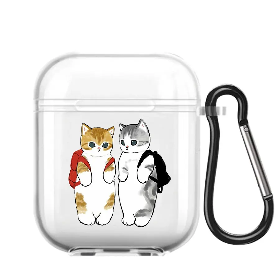 Cat AirPod Case Cartoon Cat TPU Earphone AirPods Case