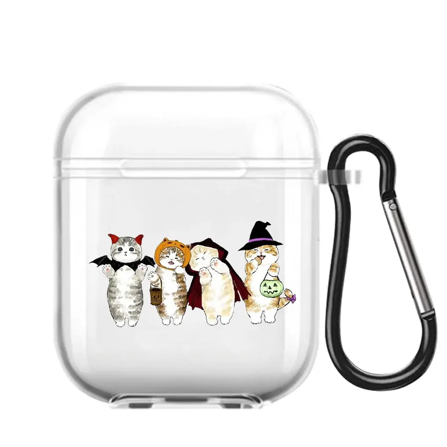 Cat AirPod Case Cartoon Cat TPU Earphone AirPods Case