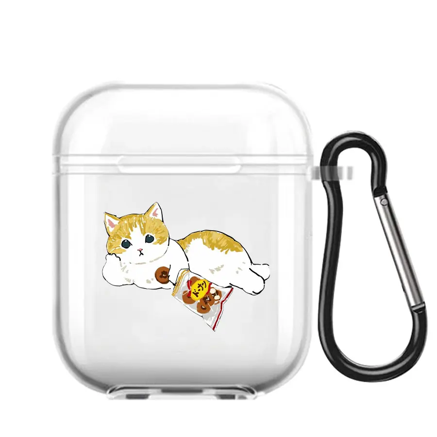 Cat AirPod Case Cartoon Cat TPU Earphone AirPods Case