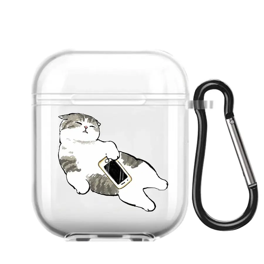 Cat AirPod Case Cartoon Cat TPU Earphone AirPods Case