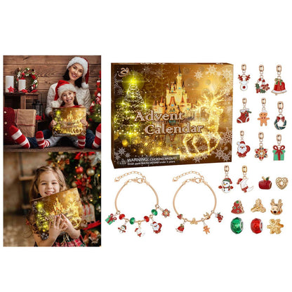 Charm Bracelet Advent Calendar Jewelry Advent Calendar Kids Advent Calendar Jewelry Set for Girls Christmas Calendar Bracelet - ChildAngle