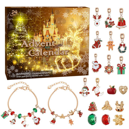 Charm Bracelet Advent Calendar Jewelry Advent Calendar Kids Advent Calendar Jewelry Set for Girls Christmas Calendar Bracelet - ChildAngle
