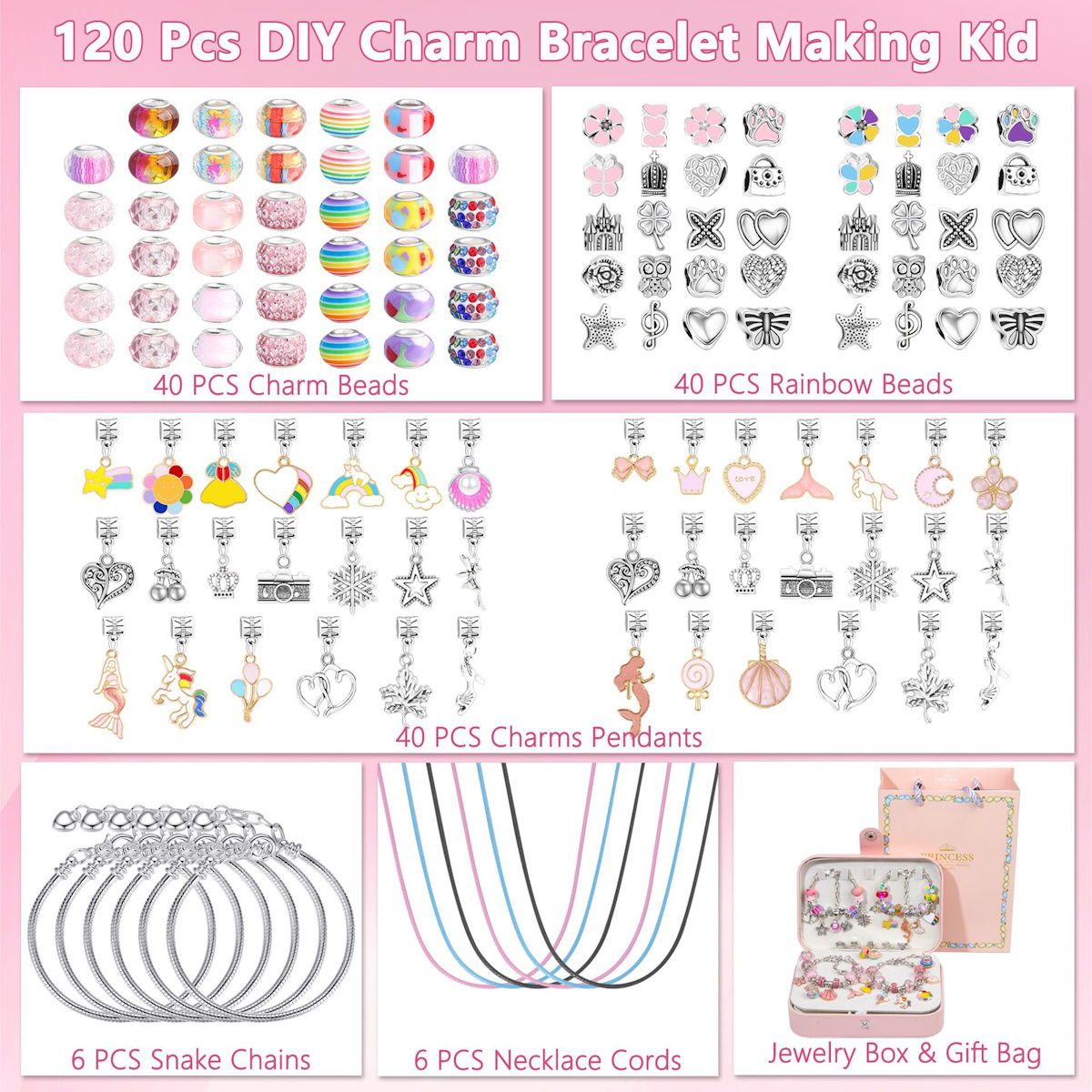 Charm Bracelet Advent Calendar Jewelry Advent Calendar Kids Advent Calendar Jewelry Set for Girls Christmas Calendar Bracelet - ChildAngle