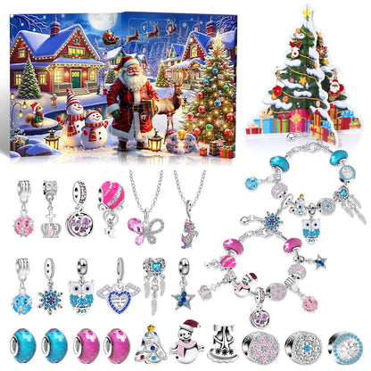 Charm Bracelet Advent Calendar Jewelry Advent Calendar Kids Advent Calendar Jewelry Set for Girls Christmas Calendar Bracelet - ChildAngle