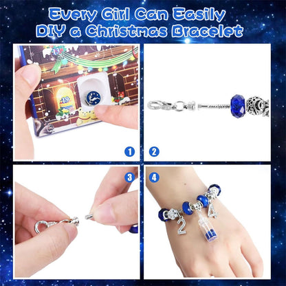 Charm Bracelet Advent Calendar Jewelry Advent Calendar Kids Advent Calendar Jewelry Set for Girls Christmas Calendar Bracelet - ChildAngle