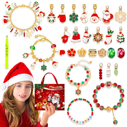 Charm Bracelet Advent Calendar Jewelry Advent Calendar Kids Advent Calendar Jewelry Set for Girls Christmas Calendar Bracelet - ChildAngle