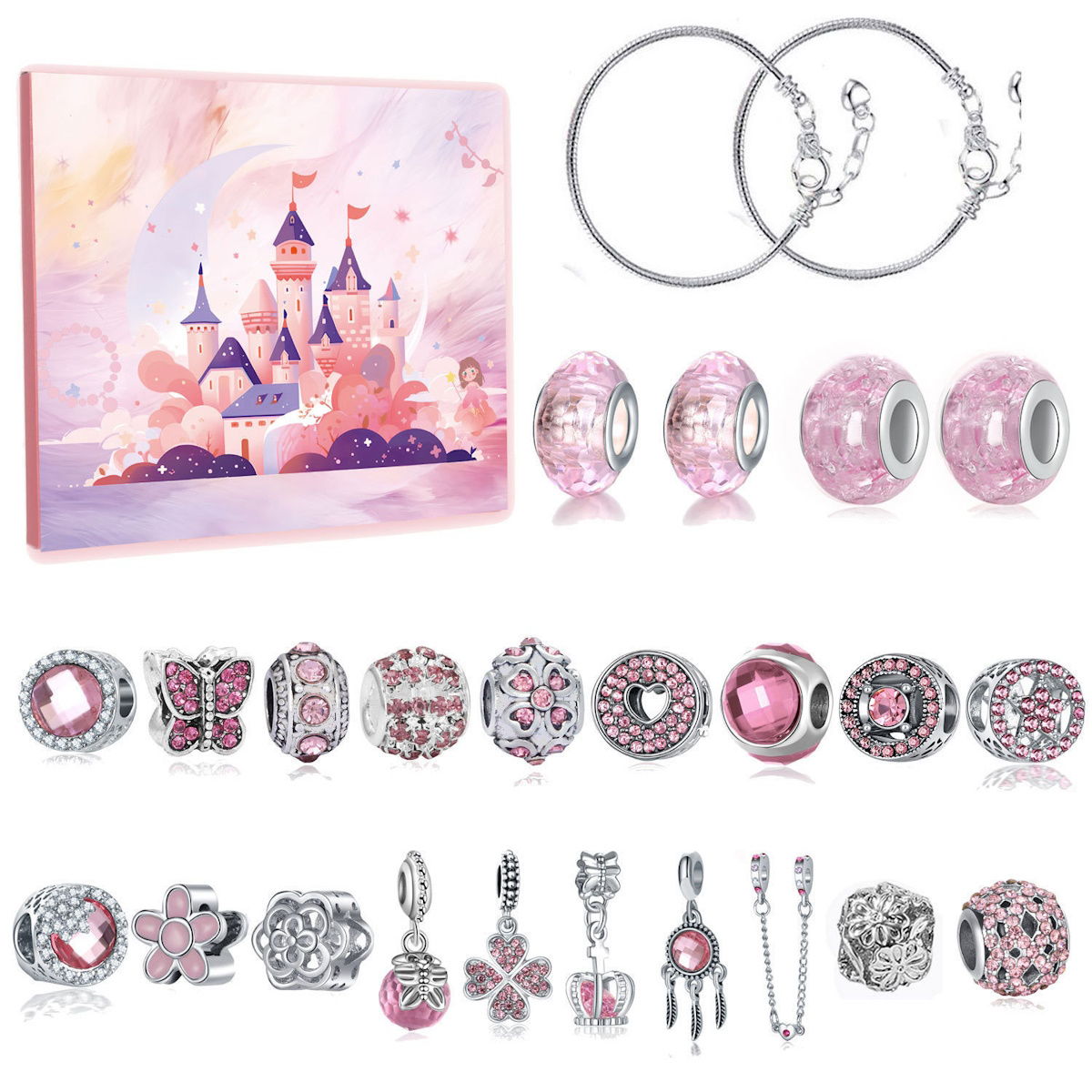 Charm Bracelet Advent Calendar Jewelry Advent Calendar Kids Advent Calendar Jewelry Set for Girls Christmas Calendar Bracelet - ChildAngle