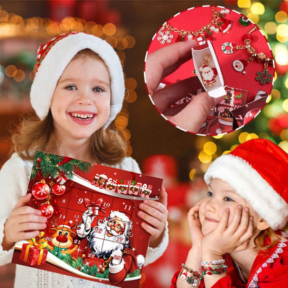 Charm Bracelet Advent Calendar Jewelry Advent Calendar Kids Advent Calendar Jewelry Set for Girls Christmas Calendar Bracelet - ChildAngle
