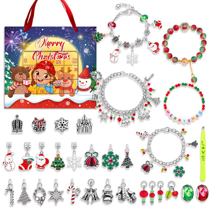 Charm Bracelet Advent Calendar Jewelry Advent Calendar Kids Advent Calendar Jewelry Set for Girls Christmas Calendar Bracelet - ChildAngle