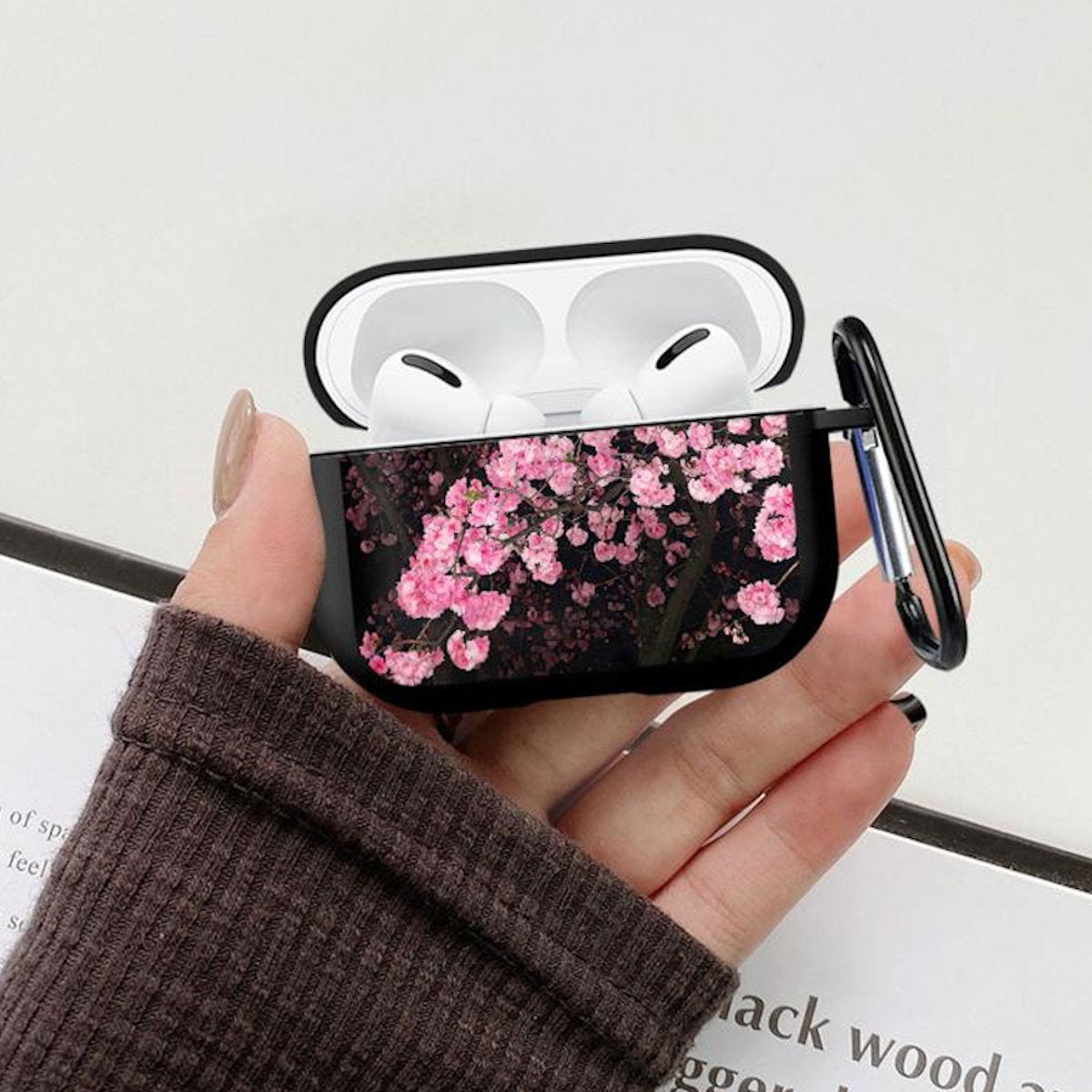 Cherry blossom AirPods Case - ChildAngle