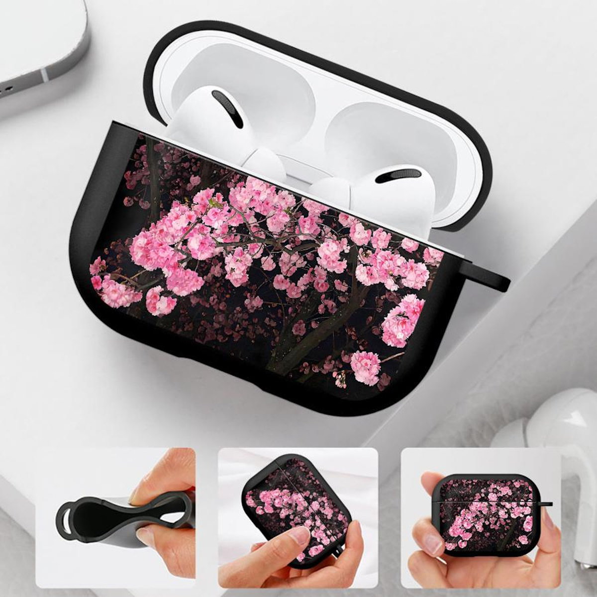Cherry blossom AirPods Case - ChildAngle