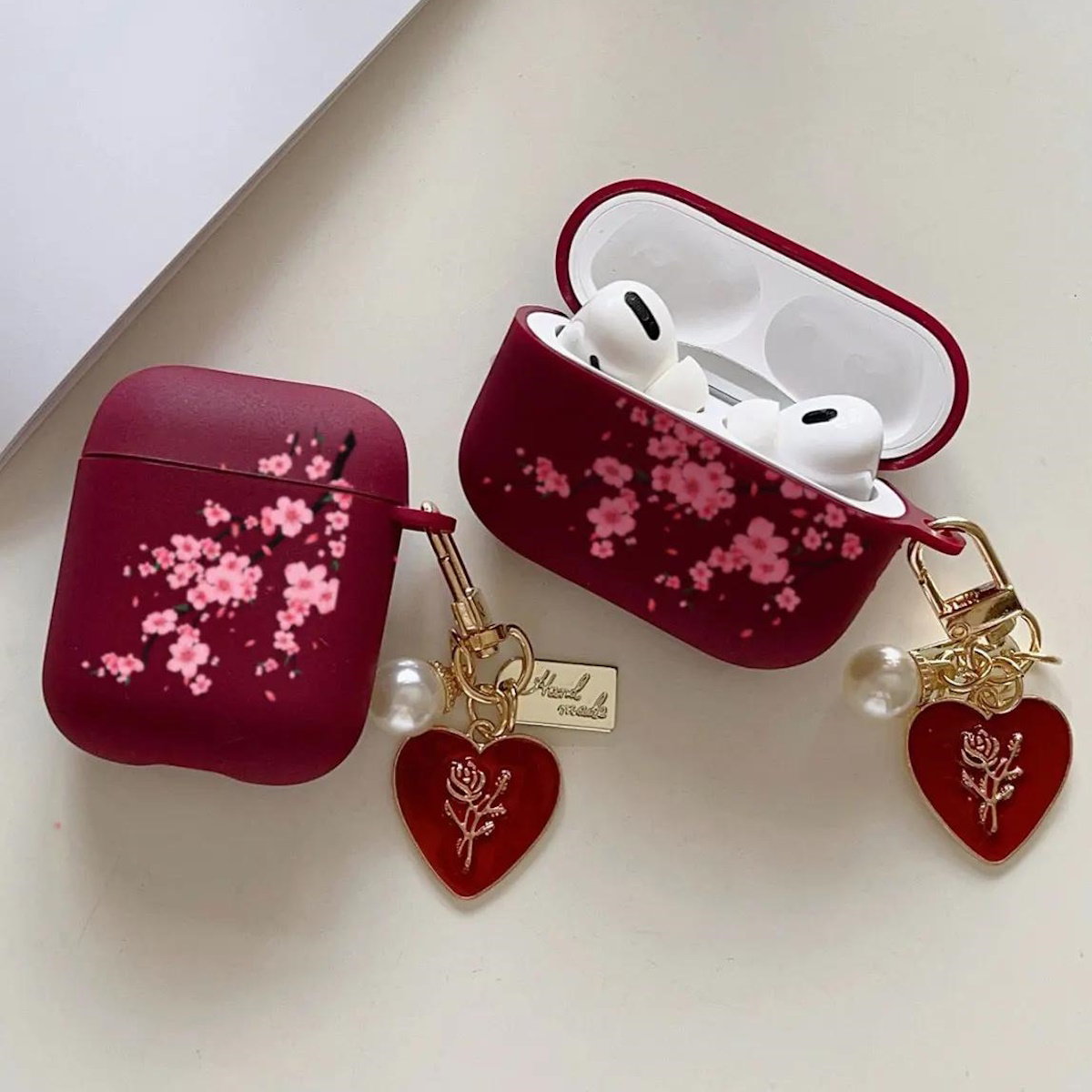 Cherry blossom AirPods Case - ChildAngle