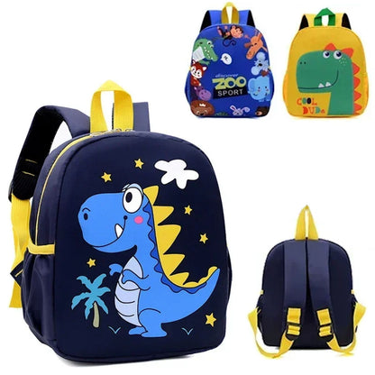 Children Cartoon Dinosaur Zoo Backpack for Kindergarten Toddlers Preschool Backpack  - ChildAngle