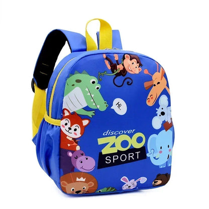 Children Cartoon Dinosaur Zoo Backpack for Kindergarten Toddlers Preschool Backpack  - ChildAngle