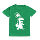 Green Dinosaur Childrens St. Patrick's Day Shirts - ChildAngle