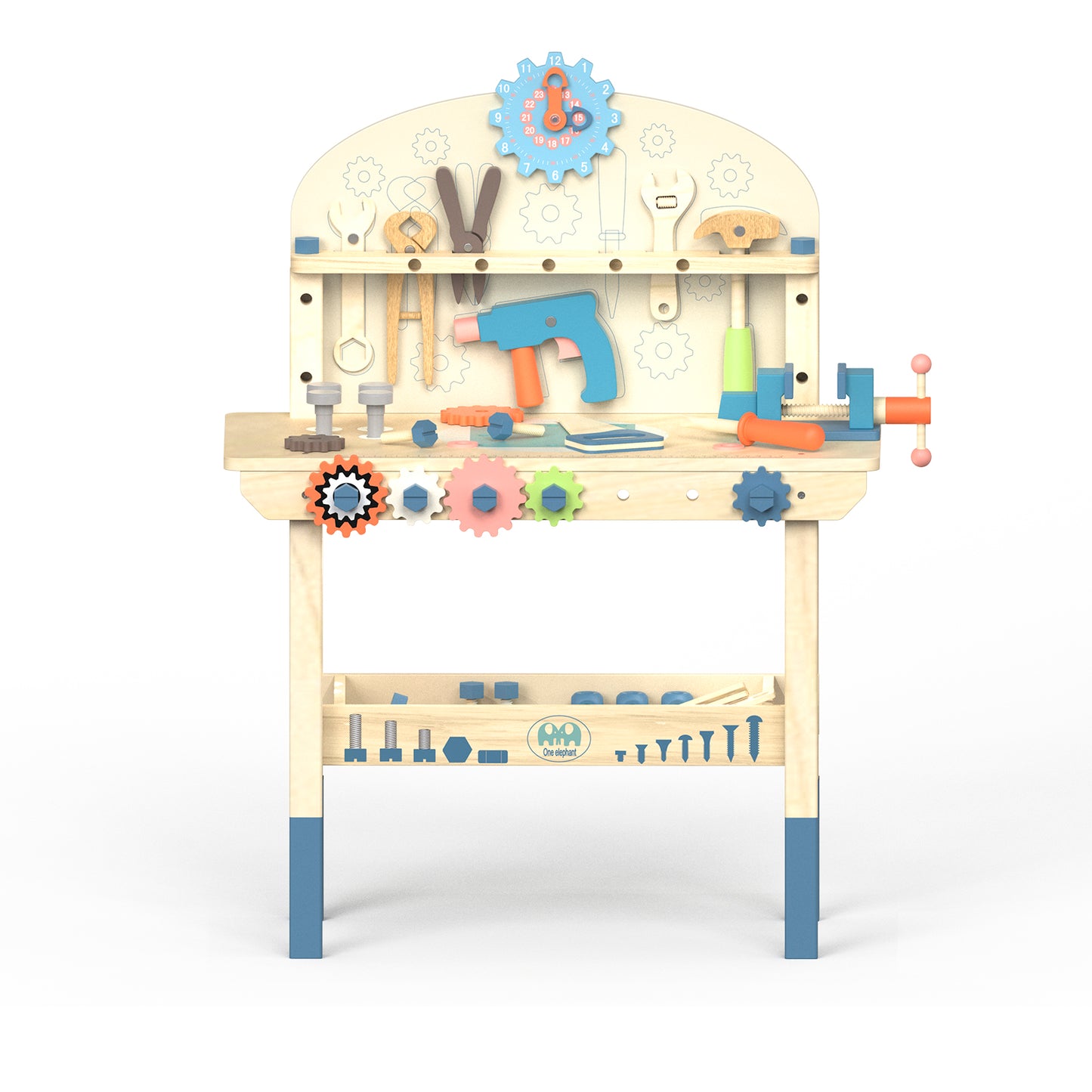 Toddler Wooden Tool Workbench Toy for Kids