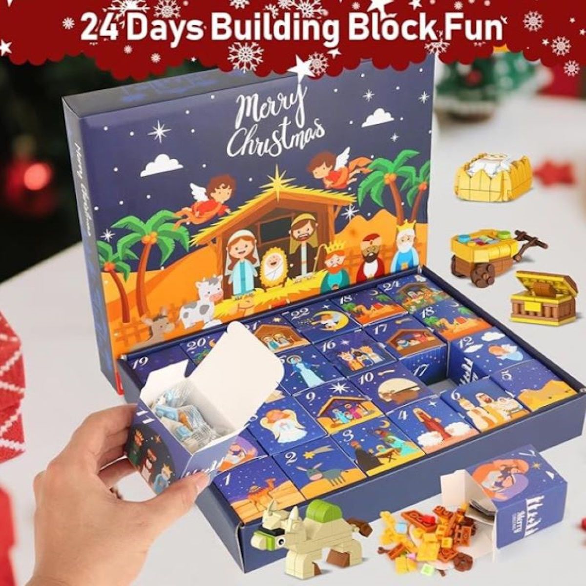 Christmas Toy Advent Calendars Building Block Advent Calendar for Kids - ChildAngle