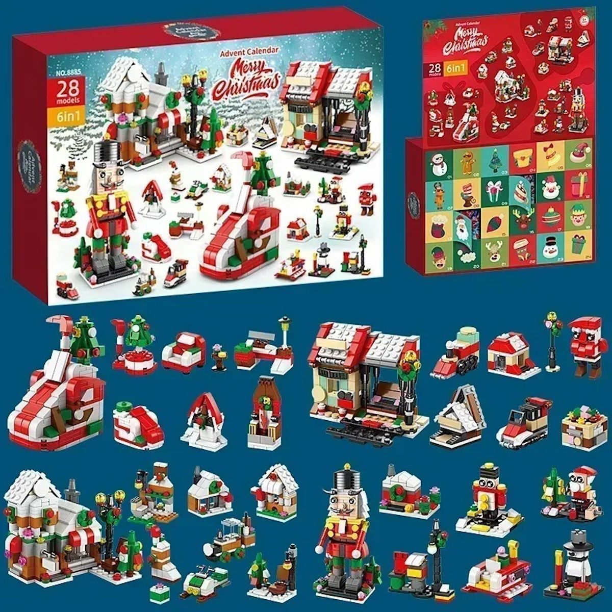 Christmas Toy Advent Calendars Building Block Advent Calendar for Kids - ChildAngle