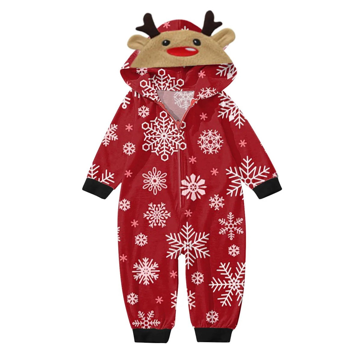 Red Snowflakes Family Matching Christmas-themed onesies Pajamas - ChildAngle