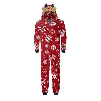 Red Snowflakes Family Matching Christmas-themed onesies Pajamas - ChildAngle
