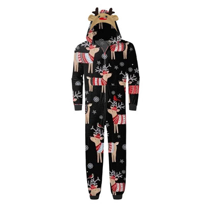 Reindeer Snowflake Christmas Tree Family matching Christmas-themed pajamas - ChildAngle