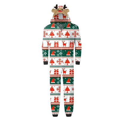 Reindeer Snowflake Christmas Tree Family matching Christmas-themed pajamas - ChildAngle
