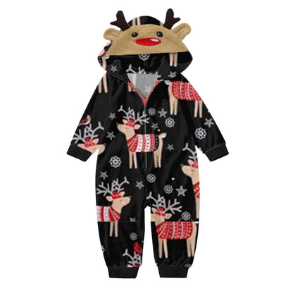 Reindeer Snowflake Christmas Tree Family matching Christmas-themed pajamas - ChildAngle