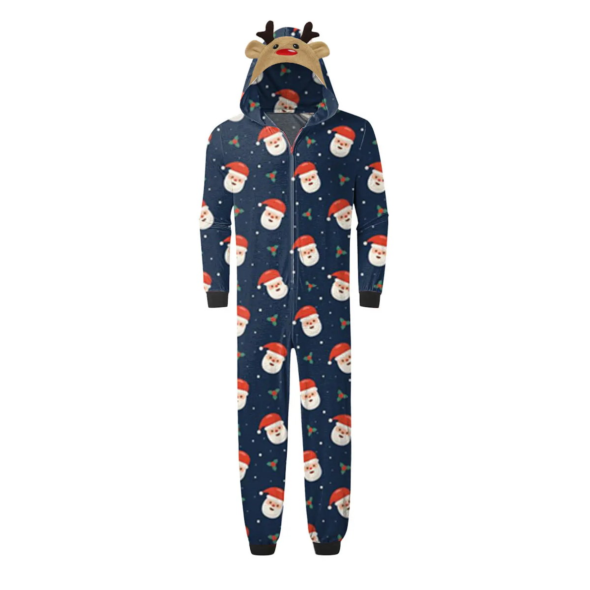 ChildAngle Allover Santa Claus Family matching Christmas-themed Onesie Pajamas 