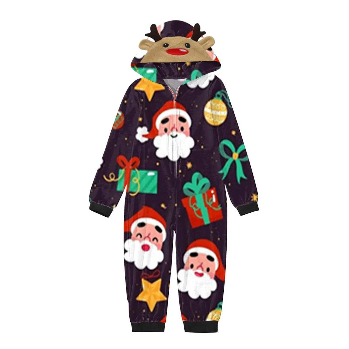 ChildAngle Allover Santa Claus Family matching Christmas-themed Onesie Pajamas 