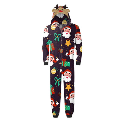 ChildAngle Allover Santa Claus Family matching Christmas-themed Onesie Pajamas 
