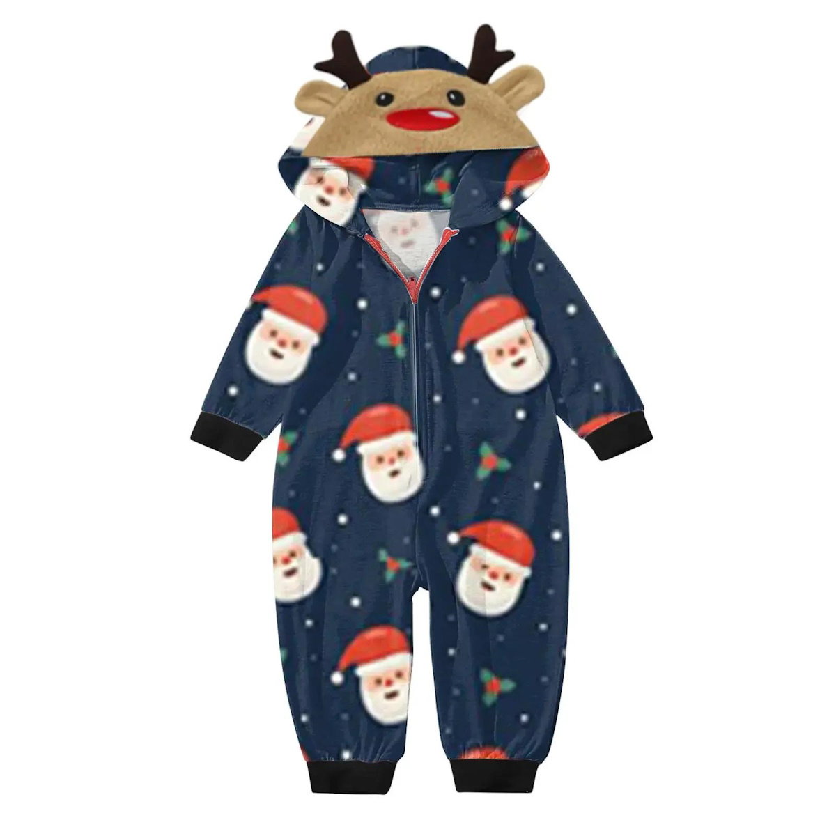ChildAngle Allover Santa Claus Family matching Christmas-themed Onesie Pajamas 