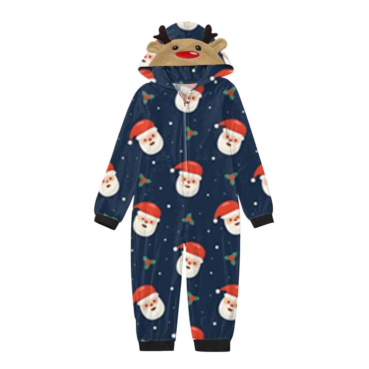 ChildAngle Allover Santa Claus Family matching Christmas-themed Onesie Pajamas 