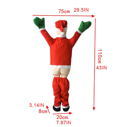 Pants-Down Naughty Santa Christmas Outdoor Hanging Decoration - ChildAngle