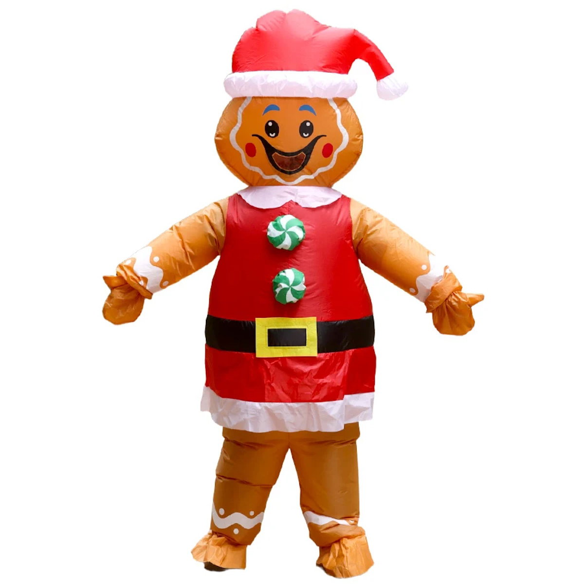 Inflatables Christmas Costume Inflatable Santa Costumes Snowman Gingerbread Man - ChildAngle