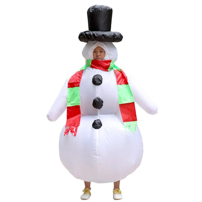 Inflatables Christmas Costume Inflatable Santa Costumes Snowman Gingerbread Man - ChildAngle