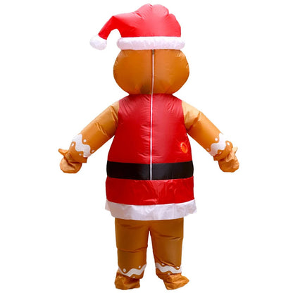 Inflatables Christmas Costume Inflatable Santa Costumes Snowman Gingerbread Man - ChildAngle