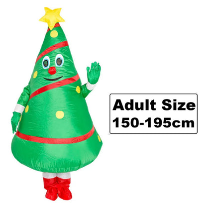 Inflatables Christmas Costume Inflatable Santa Costumes Snowman Gingerbread Man - ChildAngle