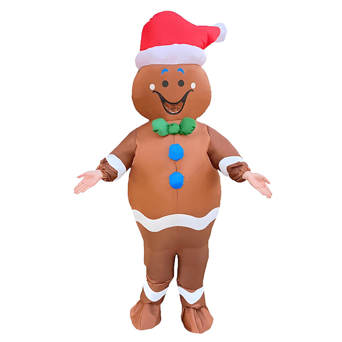 Inflatables Christmas Costume Inflatable Santa Costumes Snowman Gingerbread Man - ChildAngle