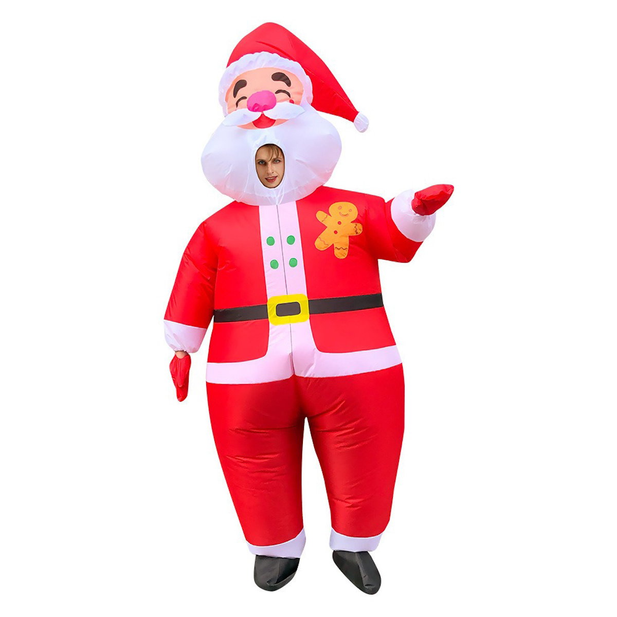 Inflatables Christmas Costume Inflatable Santa Costumes Snowman Gingerbread Man - ChildAngle