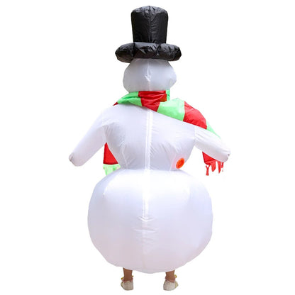 Inflatables Christmas Costume Inflatable Santa Costumes Snowman Gingerbread Man - ChildAngle