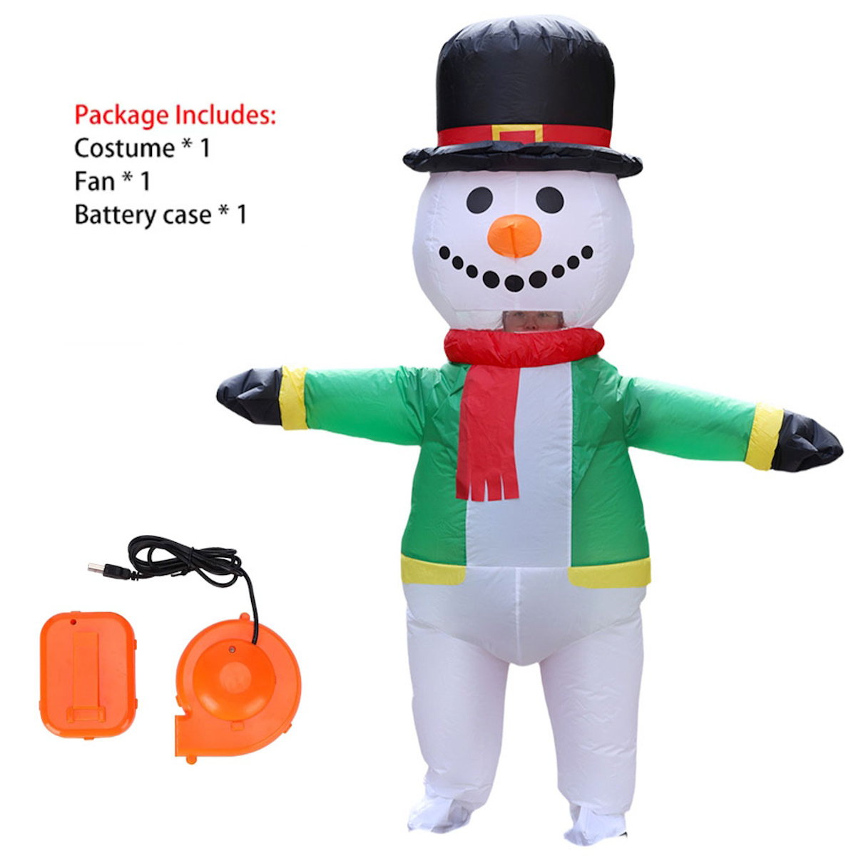 Inflatables Christmas Costume Inflatable Santa Costumes Snowman Gingerbread Man - ChildAngle
