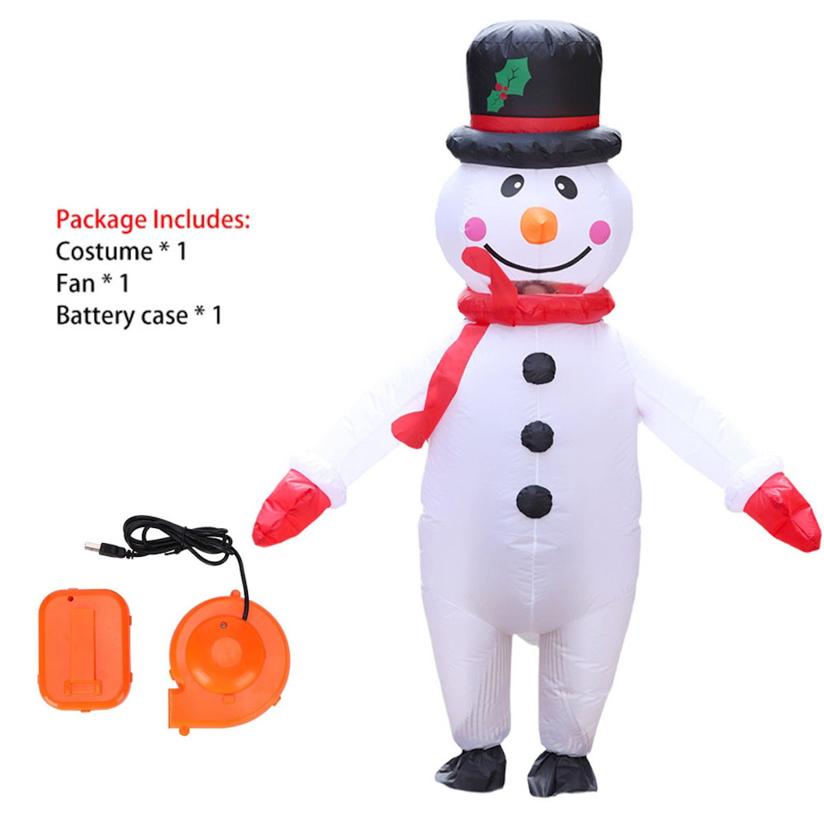 Inflatables Christmas Costume Inflatable Santa Costumes Snowman Gingerbread Man - ChildAngle