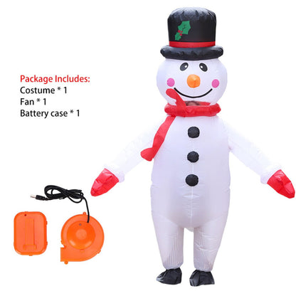 Inflatables Christmas Costume Inflatable Santa Costumes Snowman Gingerbread Man - ChildAngle