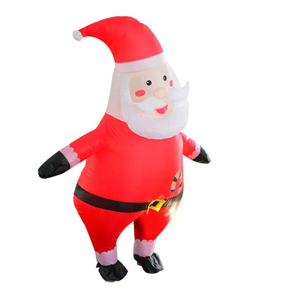 Inflatables Christmas Costume Inflatable Santa Costumes Snowman Gingerbread Man - ChildAngle